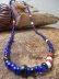 画像1: NORTH WORKS "Nickel 10￠ Hook Beads Necklace"(BLUE) (1)