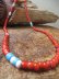画像1: NORTH WORKS "Nickel 10￠ Hook Beads Necklace"(RED) (1)