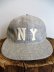 画像2: Ebbets Field Flannels"NEW YORK BLACK YANKEES 1936 6PANEL WOOL CAP"(GREY) (2)