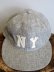 画像3: Ebbets Field Flannels"NEW YORK BLACK YANKEES 1936 6PANEL WOOL CAP"(GREY) (3)
