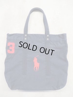 画像1: Ralph Lauren "Big Pony Tote Navy"