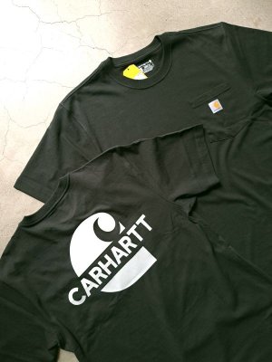 画像1: 【carhartt】"Loose Fit Heavyweight Short-Sleeve Pocket C Graphic T-Shirt"
