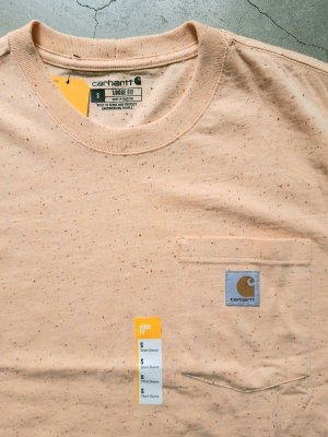 画像1: 【carhartt】"Workwear Pocket SS T-shirt / Pale Apricot Nep	"