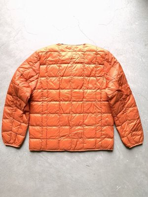 画像8: 【TAION】"CREWNECK BUTTON INNER DOWN JACKET / ORANGE"
