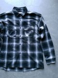 【BIG MIKE】"Light Flannel Shirts - BLACK×WHITE"