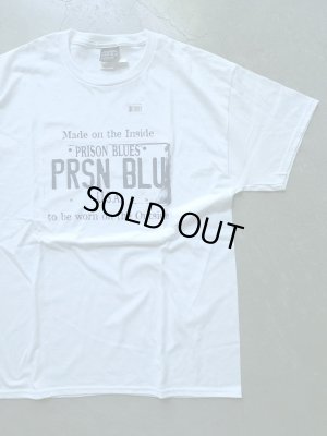 画像1: 【PRISON BLUES】"USA PLATE LOGO T-SHIRTS / WHITE"