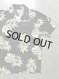 【HOUSTON】"ALOHA SHIRTS / PINEAPPLE (BLACK)"