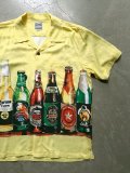 【HOUSTON】"ALOHA SHIRTS / BEER (YELLOW)"