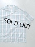 【BIG MIKE】"Ombre Check S/S Shirts - MINT×WHITE"