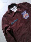 【HOUSTON】”CORDUROY EMBROIDERY FFA JACKET / BURGUNDY”