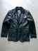 画像1: 【modem design】"SHEEP LEATHER TAILORED JACKET / BLACK" (1)