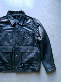 【modem design】"Reproduct Leather Flight Jacket"