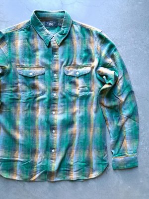 画像1: 【RRL】”Check Flannel Work Shirt”