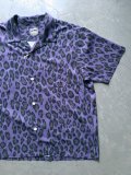 【HOUSTON】"ALOHA SHIRTS / LEOPARD (PURPLE)"