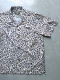 【UNIVERD72】"POLYESTER ALOHA SHIRT / LEOPARD"