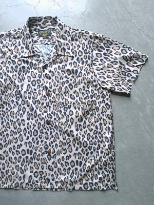 画像1: 【UNIVERD72】"POLYESTER ALOHA SHIRT / LEOPARD"