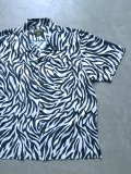 【UNIVERD72】"POLYESTER ALOHA SHIRT / ZEBRA"