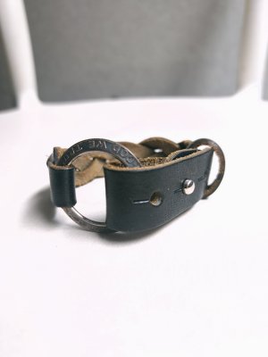 画像1: NORTH WORKS ”Leather 50cent ring braid bracelet”