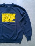 【free rage】"WEEKEND CREW SWEAT (NAVY)"