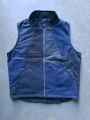 画像1: 【Nasngwam】"FACTORY VEST / NAVY"
