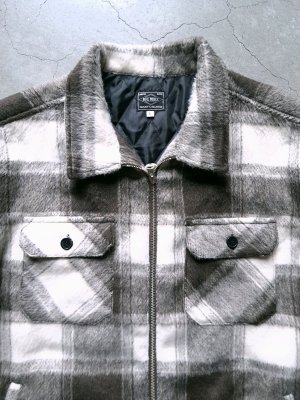 画像4: 【BIG MIKE】"Ombre Zip Quilted Lining Jacket (BRN×BLK)"