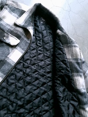 画像10: 【BIG MIKE】"Ombre Zip Quilted Lining Jacket (BLK×OFF)"