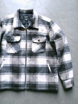 画像1: 【BIG MIKE】"Ombre Zip Quilted Lining Jacket (BLK×OFF)"