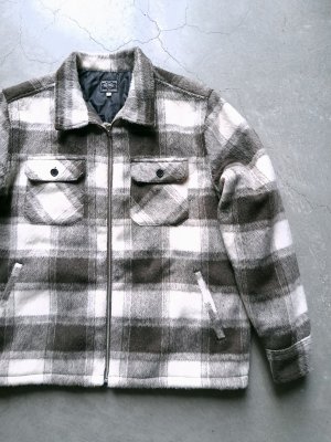 画像1: 【BIG MIKE】"Ombre Zip Quilted Lining Jacket (BRN×BLK)"