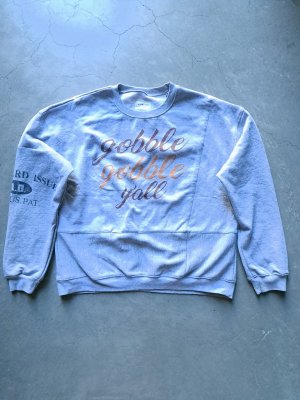 画像1: 【Mr. Remake Man】”PW Remake College Crew Sweat Crew / GREY-L"