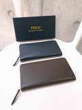 【Polo Ralph Lauren】"Calf leather round long wallet"