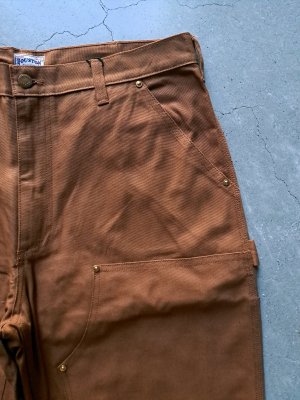 画像4: 【HOUSTON】”DUCK DOUBLE KNEE PAINTER PNATS / BROWN”