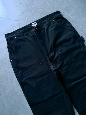 画像2: 【HOUSTON】”DUCK DOUBLE KNEE PAINTER PNATS / BLACK”