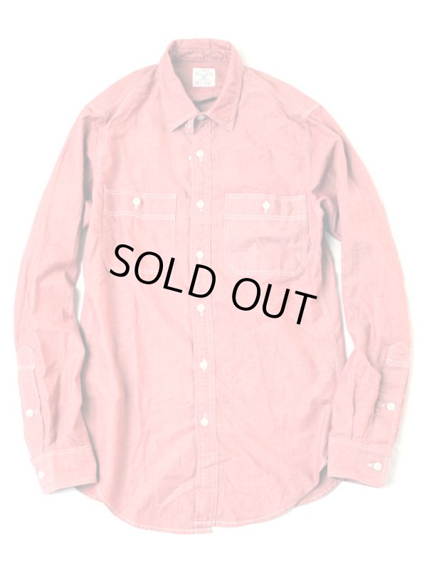 画像1: J CREW  "L/S CHAMBRAY SHIRTS(RED)"