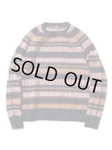 画像: J.CREW "LAMBSWOOL FAIR ISLE SWEATER(NAVY)"