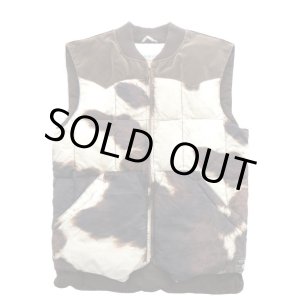 画像: DENIM&SUPPLY "Cow(harako)-Print Down Vest"