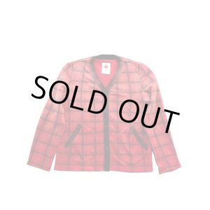 画像: Nasngwam "DUSK CHECK CARDIGAN(RED)"