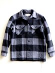 画像1: BEMIDJI "Over Dye Check Shirts Jacket (Grey/Black)"