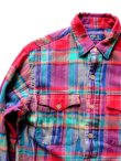 画像1: Ralph Lauren "LIGHT FLANNEL NATIVE CHECK SHIRT"