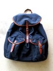 画像1: Ralph Lauren "CANVAS LEATHER BackPack(Navy)"