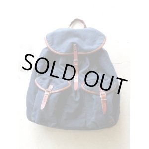 画像: Ralph Lauren "CANVAS LEATHER BackPack(Navy)"