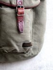 画像3: Ralph Lauren "CANVAS LEATHER BackPack(Olive)"