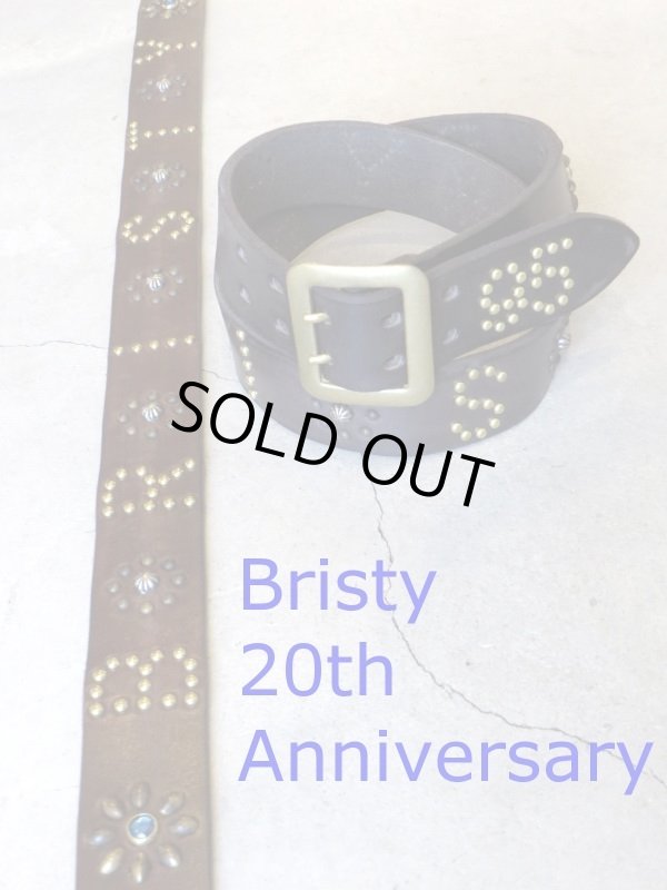 画像1: Bristy "20th Anniversary Studs Belt"