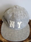 画像3: Ebbets Field Flannels"NEW YORK BLACK YANKEES 1936 6PANEL WOOL CAP"(GREY)