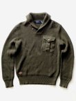 画像1: Ralph Lauren "Shawl collar cotton sweater"