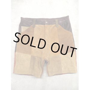 画像: Nasngwam "70's LEATHER PATCH SHORTS"