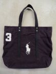 画像1: Ralph Lauren "Big Pony Tote Black"