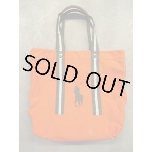 画像: Ralph Lauren "Big Pony Leather Handle Tote Orenge"