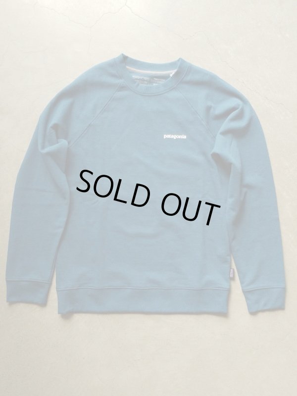 画像2: 【patagonia】"P-6 Logo Organic Cotton Crew Sweatshirt / Crater Blue