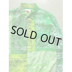 画像: 【Nasngwam】”SKELTER SHIRTS (BANDANA:GREEN)"