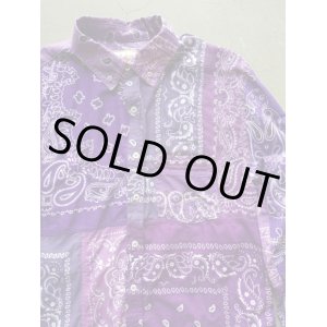 画像: 【Nasngwam】”SKELTER SHIRTS (BANDANA:PURPLE)"